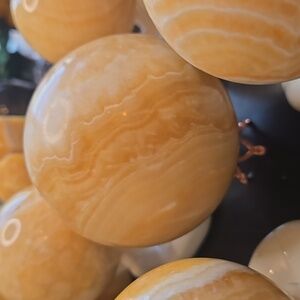 Orange Calcite Sphere
